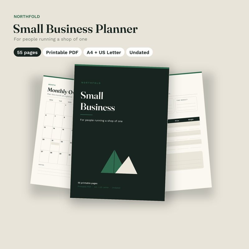 Small Business Planner printable planner cover